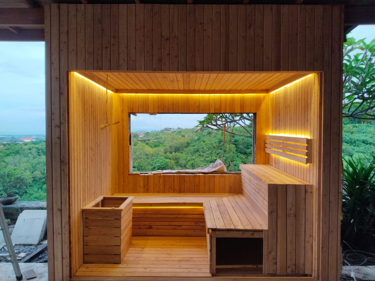 Sauna Project 1 - Custom Built Sauna in Bali Villa