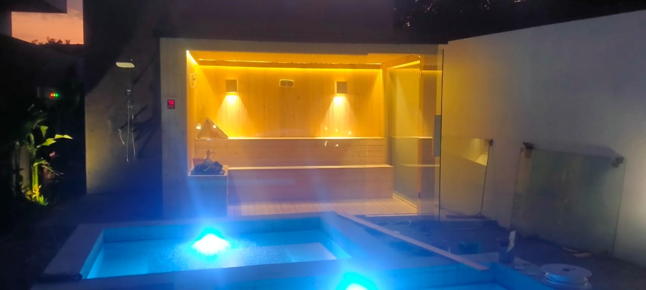 Sauna Project 4 - Custom Built Sauna in Bali Villa